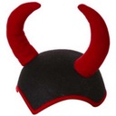 Black HAT RED HORNS diabol pre deti