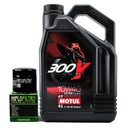 Motorový olej MOTUL 300V 10W40 4T 4l MA2 + filter HifloFiltro HF138 zdarma