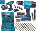 MAKITA DDF453 VŔTAČKA, SKRUTKOVAČ, sada 2x 1,5Ah