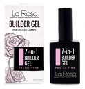 La Rosa Nail Gel Builder Foundation 7v1 Pastel Pink UV/LED 15 ml