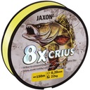 Jaxon Crius 8X 0,25mm pletená šnúra 150m žltá