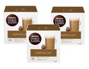 3x Nescafe Coffee Dolce Gusto Cafe Au Lait 48 kapsúl.