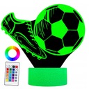 LED NOČNÁ LAMPA 3D Football Match 16 farieb + diaľkové ovládanie