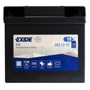 Exide GEL 12-19 moto batéria 51913 19Ah 170A