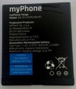 Originálna mptech BS-25 batéria pre myPhone Tango 900mAh