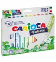 Značkovače na látky 12 farieb CARIOCA Fabric