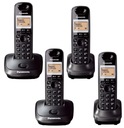 DECT TELEFÓN PANASONIC KX-TG 2512 2511 4 SLÚCHADLÁ