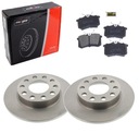 Disky + PADS zadné VW Golf V 253mm x 10mm 2003-