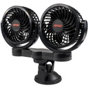 DVOJITÝ VENTILÁTOR DO AUTO s prísavkou 12V DC