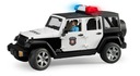 Bruder Jeep Wrangler + figúrka policajta + svetelný a zvukový modul 02526