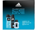 Adidas ICE DIVE Pánska darčeková sada toaletná voda + gél + deodorant