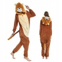 LION LION ONESIE PYŽAMÁ TEPLÁKOVÝ KOSTÝM KIGURUMI JEDNORÁZOVÉ L