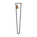 MORIA DESIGN Pevné kovové stolové nohy k taburetku Hairpin, 95 cm, priemer 12 mm