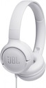 Slúchadlá na uši JBL Tune 500 White