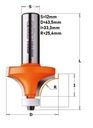 CMT ZAKRÚHOVACIA FRÉZA 12mm 938.992.11