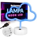 NEÓNOVÁ LED CLOUD LAMPA S USB STOJANOM DO IZBY