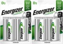 4x batérie ENERGIZER Power Plus D R20 2500mAh