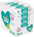 Pampers Sensitive vlhčené obrúsky (15x80ks)