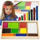 CUISENAIRE'S BLOCKS MONTESSORI UČENIE POČÍTANIE VIGA MATEMATICKÉ PALICE