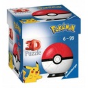 Ravensburger 3D puzzle Guľa 54 dielikov Pokémon červený