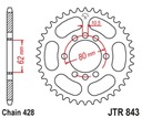 JT ZADNÉ OZNAČENIE 843 54 YAMAHA DT 80LC '85-'94