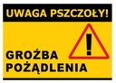 Výstražná tabuľa Sting Threat 42x29,5cm