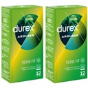 Durex Arouser kondómy zvyšujúce orgazmus s prúžkami, 24 ks.