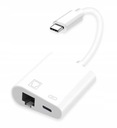 USB-C LAN ETHERNET RJ45 PD ADAPTÉR Nabíjanie MacBooku