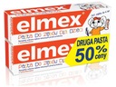 Elmex zubná pasta pre deti od 0 do 6 rokov + druhá 50% 50mlx2