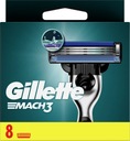 GILLETTE MACH3 NÁHRADNÉ ČEPELKY PRE PÁNSKE HOLIATKY, 8 KS.