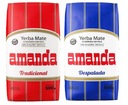 Yerba Mate Amanda Despalada 500g + Elaborada 500g