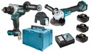 MAKITA DLX2431TJ SKRUTKOVAČ DDF486 BRÚSKA DGA513