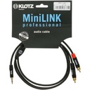 KLOTZ Kábel MINI JACK 3,5 / 2x RCA Cinch 0,9m