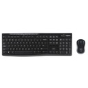 Sada klávesnice a myši Logitech black MK270