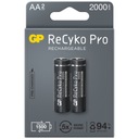 2 x batérie GP ReCyko Pro AA R6 2000mAh