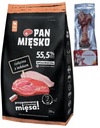 Pan Mięsko Suché krmivo pre psov TEĽACIE s morčacím chrumkavým M 20kg