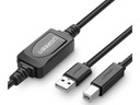 USB - USB Type B kábel UGREEN 15 m Čierny