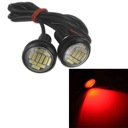 červené 2ks LED Eagle Eye Light 12V Auto Fog Bac