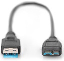 0,5 m USB3.0 microUSB B kábel pre externý disk