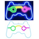 NEON PLEXI LED GAMEPAD IZBA PRE HRÁČA VIAC FAREBNÝ DEKORATÍVNY DARČEK