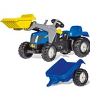 VEĽKÝ šliapací traktor NEW HOLLAND RollyKid SET