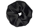 HODVÁBNA HAIR RUB SCRUNCHIE SILK 100% Via Della Seta ČIERNA veľkosť XL