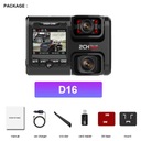 4K Dash Cam Dual Camera GPS WIFI Videorekordér