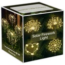 4x LED vonkajšie solárne záhradné svietidlo púpava Ohňostroj FIREWORKS