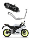 YZF R125 2019 - 2020 úplný tlmič výfuku HP3 ČIERNA