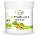 Ashwagandha BIO Mletý ženšen Adaptogén na pamäťové libido proti stresu 250 g NatVita