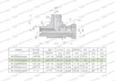 Asymetrické palcové hydraulické T-kus BBA 3/8