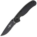 Zatvárací nôž Ontario RAT-1 Saw Black s klipom