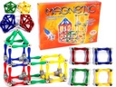 MAGNETICKÉ STAVEBNÉ BLOKY 3D PUZZZLE VZDELÁVACIA VEĽKÁ SADA 120 EL