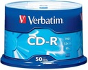 Verbatim 700 MB Cake CD-R 50 + obálky zdarma